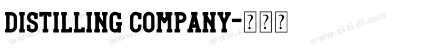 distilling company字体转换